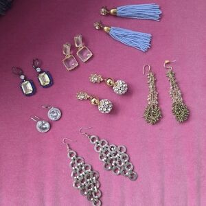 Assorted Costume Jewlery Earrings